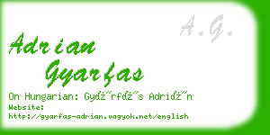 adrian gyarfas business card